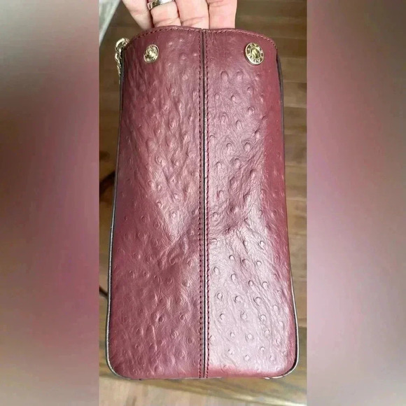 Kate Spade New York Loden Bristol Drive Ostrich Embossed Leather Bag - Picture 10 of 11